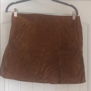 Brown Suede Mini Skirt - Blank NYC SIZE 28/6